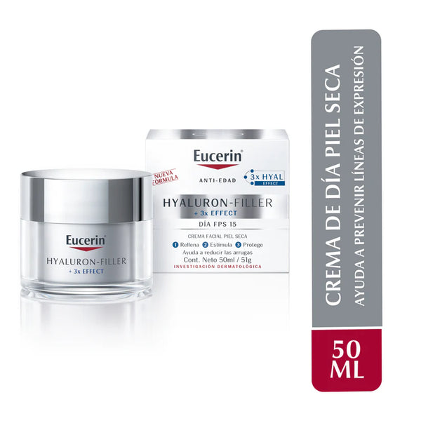 Hyaluron-Filler + 3X Effect Día SPF15 – Antiedad con ácido hialurónico y protección UV