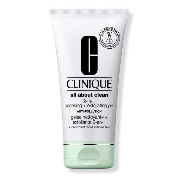 All About Clean 2-in-1 Cleansing + Exfoliating Jelly - Gel limpiador exfoliante suave con perlas de jojoba