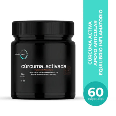 Cúrcuma Activada 60 Caps - Antiinflamatorio + soporte articular y digestivo