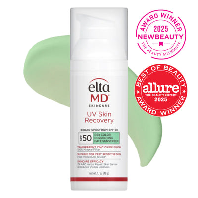 EltaMD UV Skin Recovery Green Tint Broad Spectrum SPF 50 - Calma y corrige la rojez