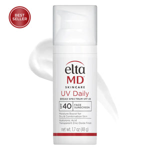 EltaMD UV Daily SPF 40 - Protector solar hidratante facial con ácido hialurónico