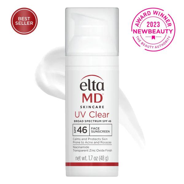 EltaMD UV Clear SPF - Bloqueador Suave y ultra-liviano, Ideal para pieles grasas, acneicas y sensibles - Con y Sin Color
