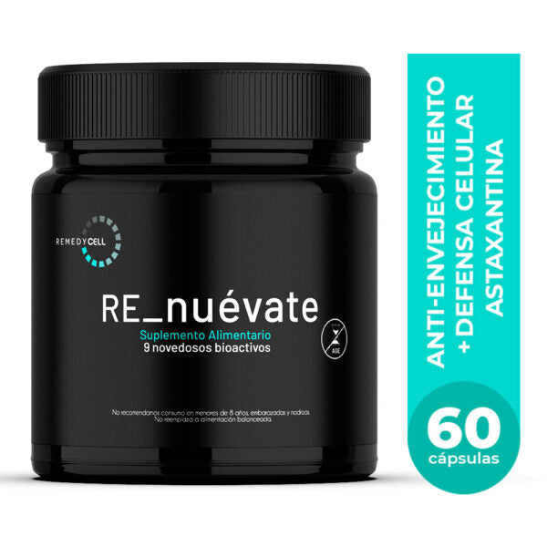 RE_Nuévate – Longevidad celular y defensa antioxidante avanzada