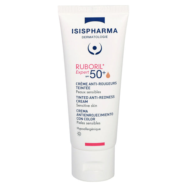 RUBORIL Expert SPF50+ - Crema con color anti-rojeces para piel con rosácea