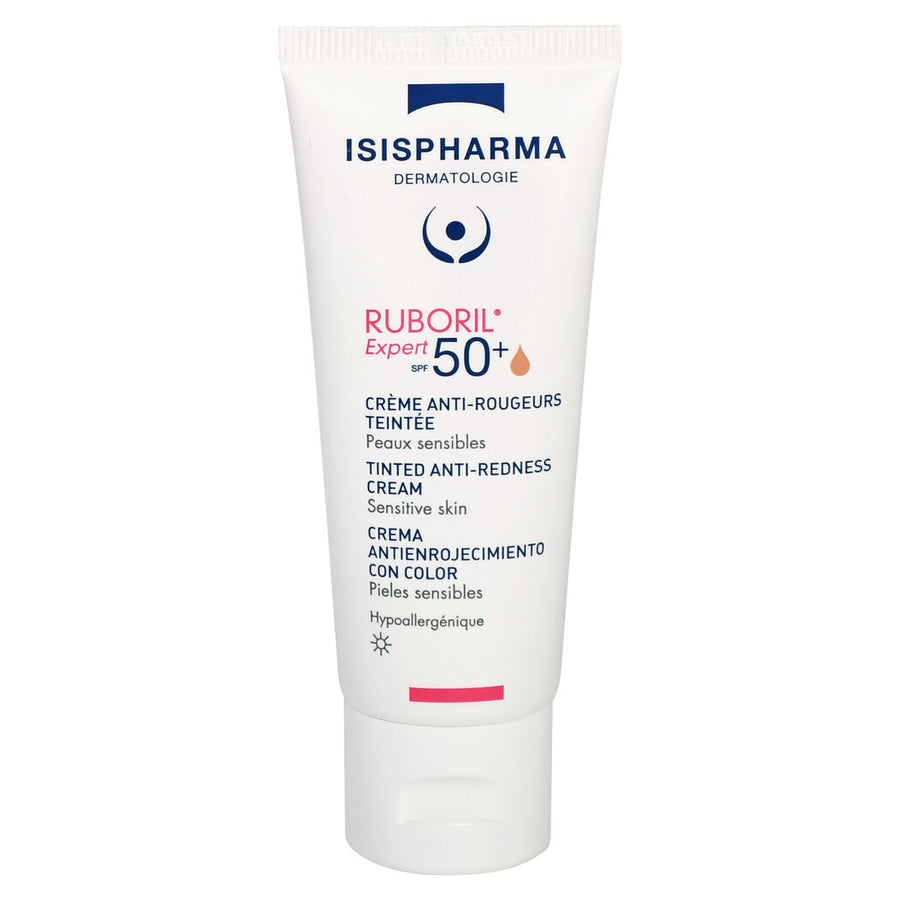 RUBORIL Expert SPF50+ - Crema con color anti-rojeces para piel con rosácea