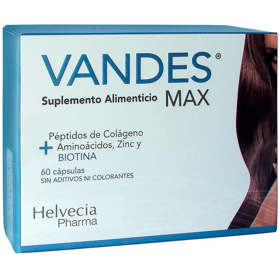 Vandes Max - Suplemento en cápsulas para cabello, uñas y piel