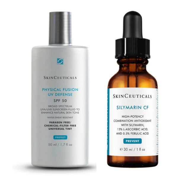Pack Protección ambiental Pieles Grasas e imperfecciones - SilyMarin C F + Phyisical Fusion UV Defense