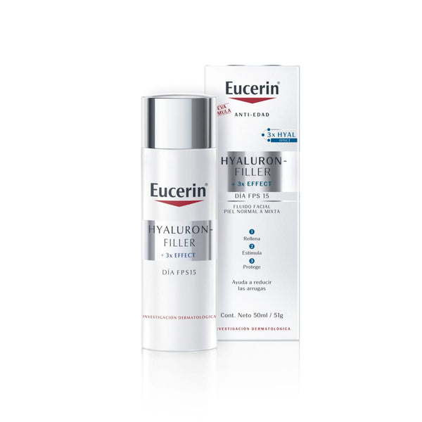 Hyaluron-Filler + 3x Effect Crema Facial de Día para Piel Normal a Mixta FPS15