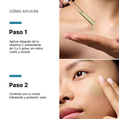 Cómo aplicar Phyto Corrective PDRN: 3 a 5 gotas antes de la crema hidratante y del protector solar