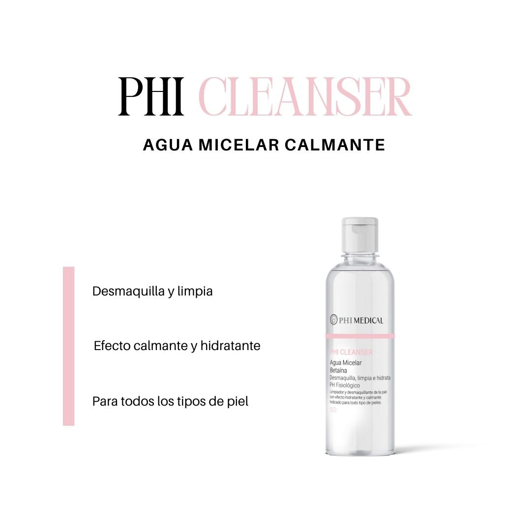 Phi Cleanser - Agua Micelar hidratante