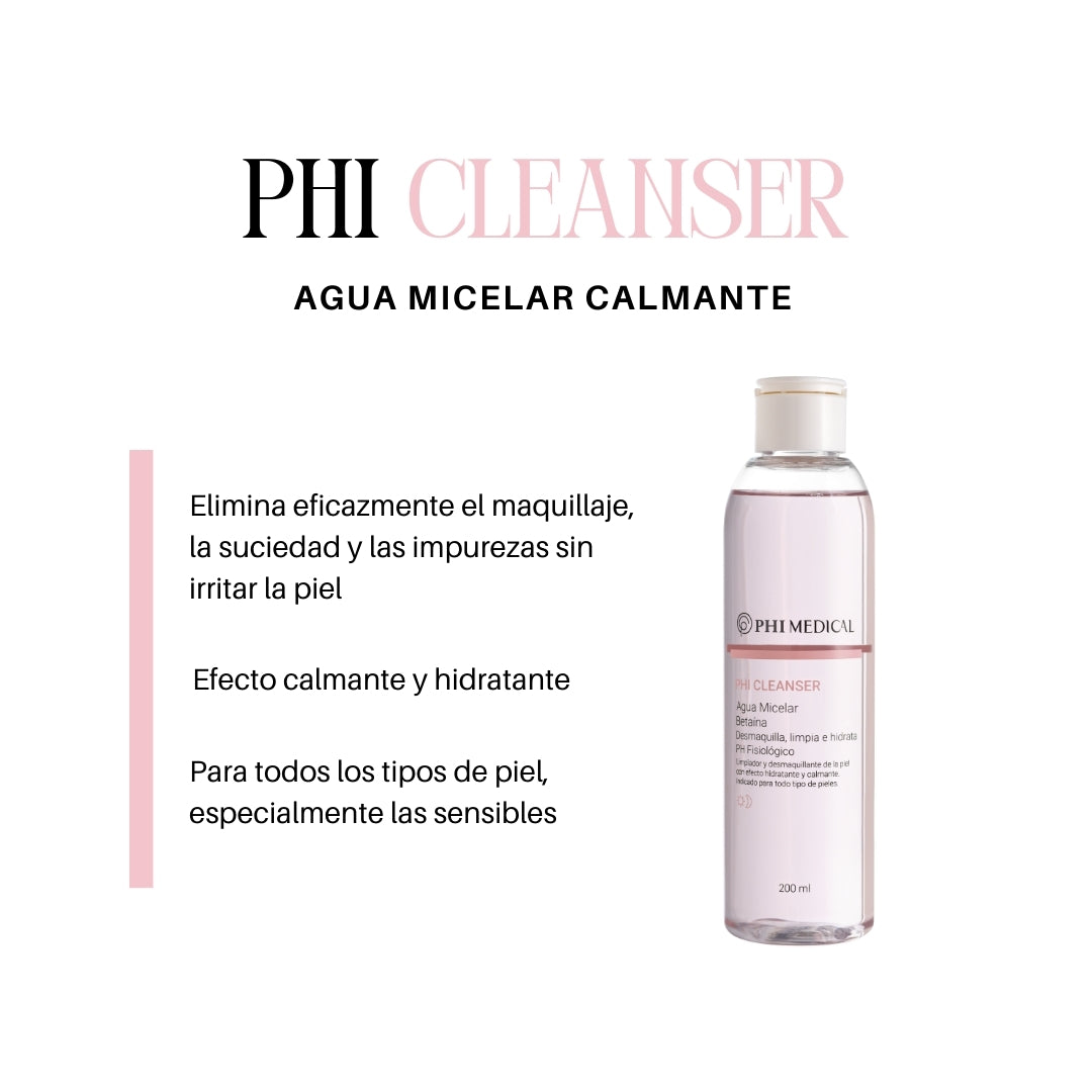 Phi Cleanser - Agua Micelar hidratante