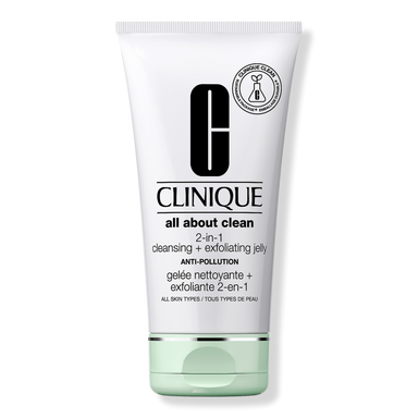 All About Clean 2-in-1 Cleansing + Exfoliating Jelly - Gel limpiador exfoliante suave con perlas de jojoba