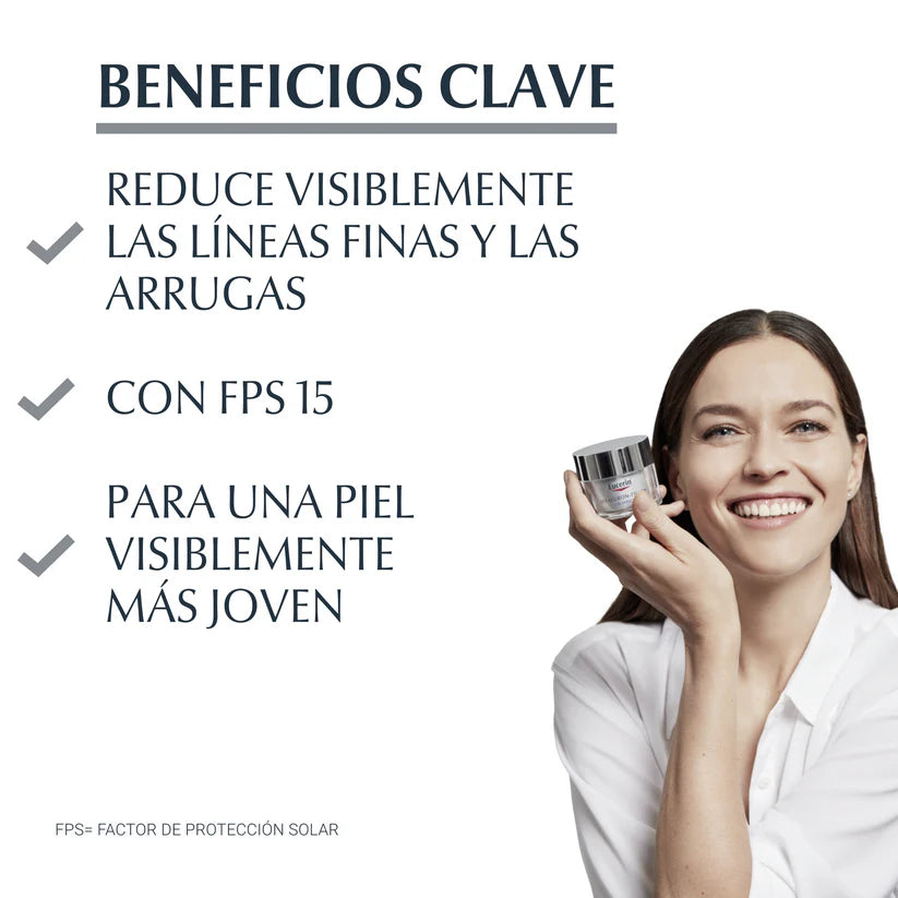 Hyaluron-Filler + 3X Effect Día SPF15 – Antiedad con ácido hialurónico y protección UV