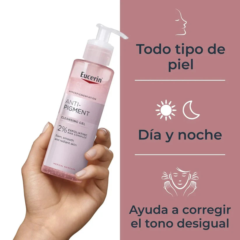 Anti-Pigment Gel Limpiador AHA 2% – Limpieza + exfoliación para un tono más uniforme