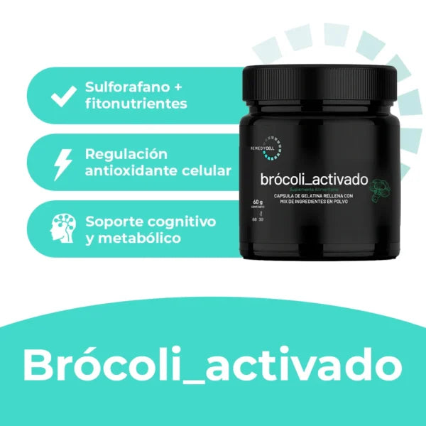 Brócoli Activado 60 cápsulas - Sulforafano activo + antioxidantes