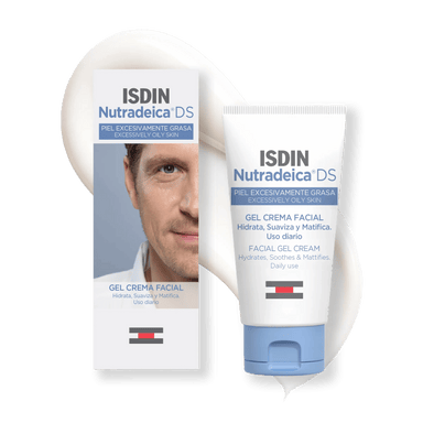 Textura del gel-crema ISDIN Nutradeica para piel seborreica facial