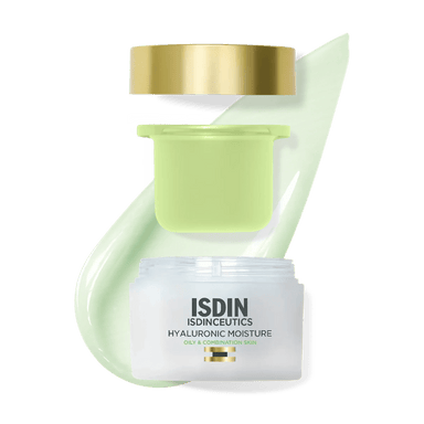 Recarga ISDIN Hyaluronic Moisture piel mixta y grasa con la textura ligera de la crema