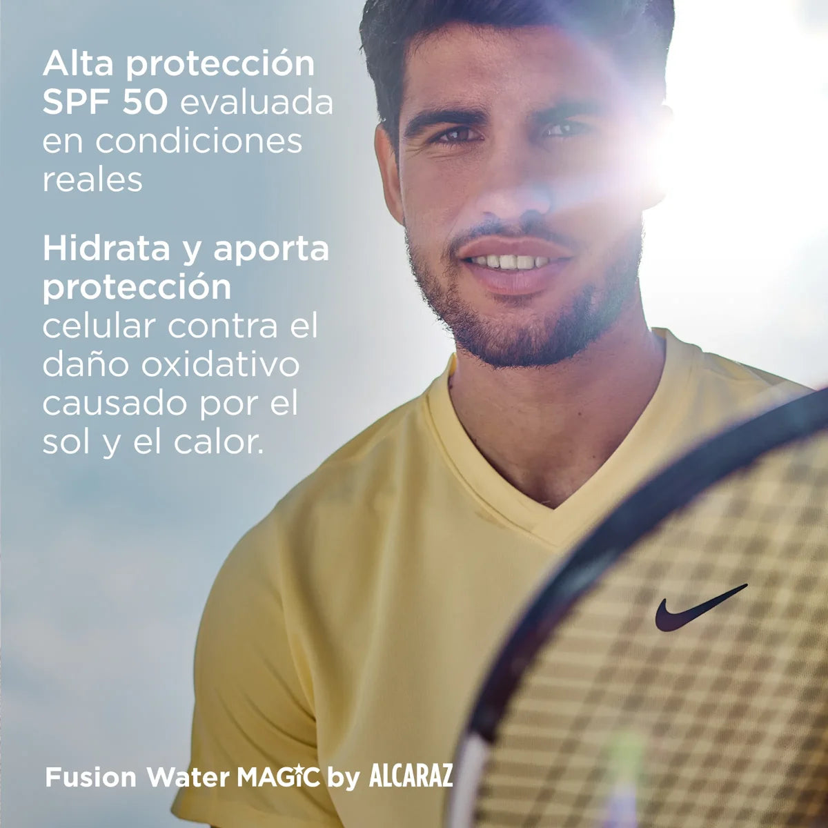 Fusion Water MAGIC by Alcaraz SPF 50 - Protector solar ultraligero con SPF 50