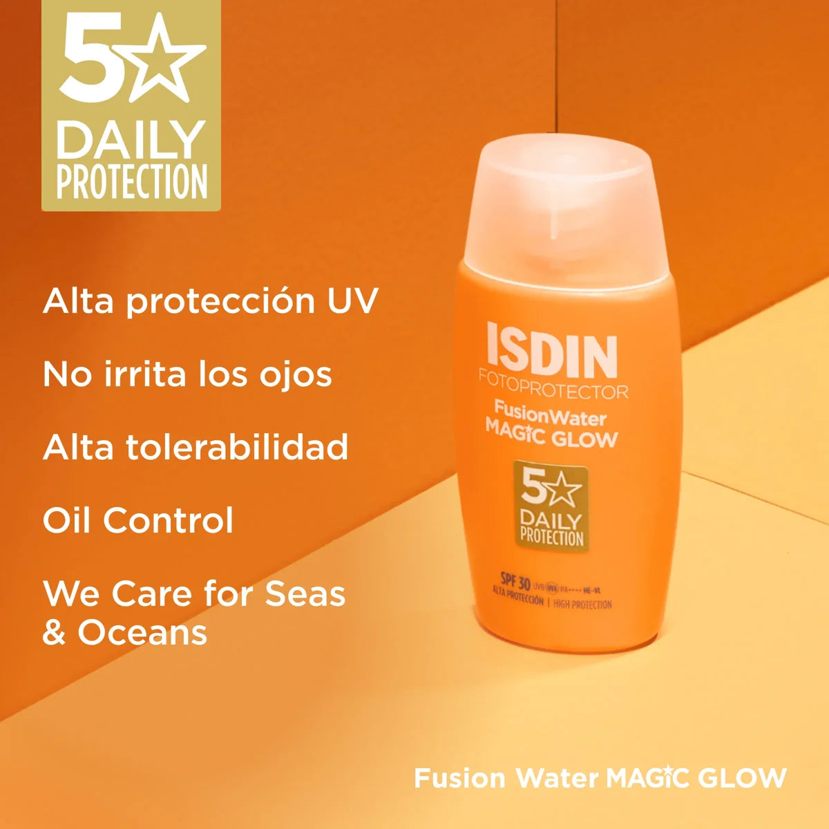 Fusion Water MAGIC GLOW SPF 30 - Protector solar facial ultraligero con efecto glow