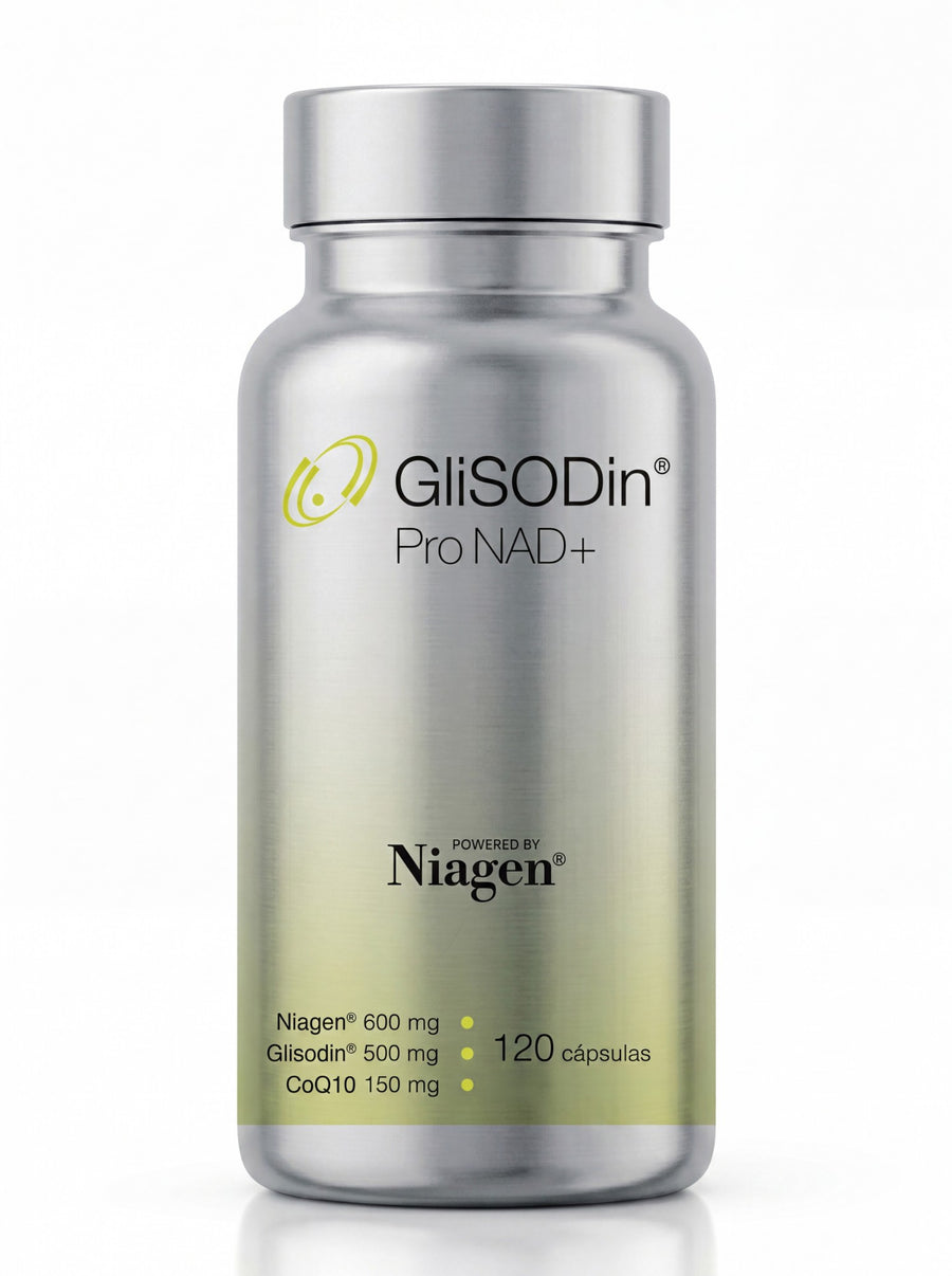 GliSODin Pro NAD+ - Suplemento con Niagen, GliSODin y CoQ10 para vitalidad celular y piel