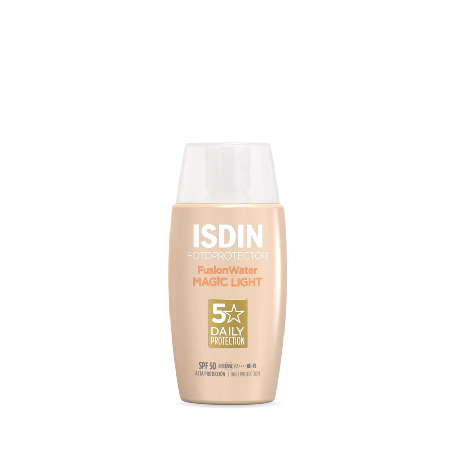 Fusion Water Magic SPF 50 Color - Protector solar facial con color de textura agua