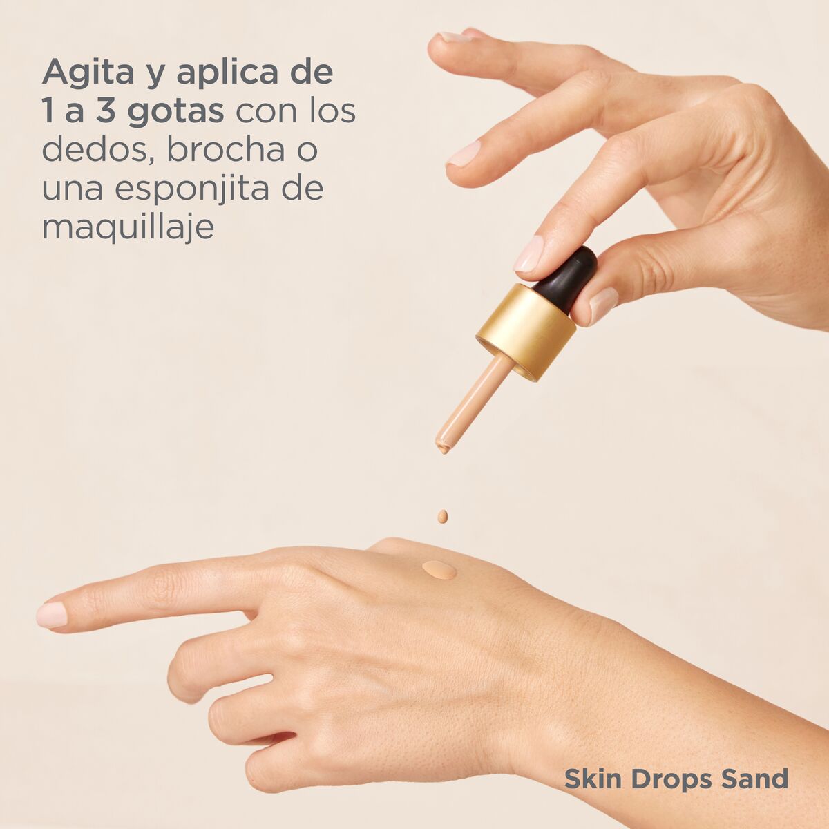 Isdinceutics Skin Drops Sand - Maquillaje en gotas de cobertura adaptable y duración 12h