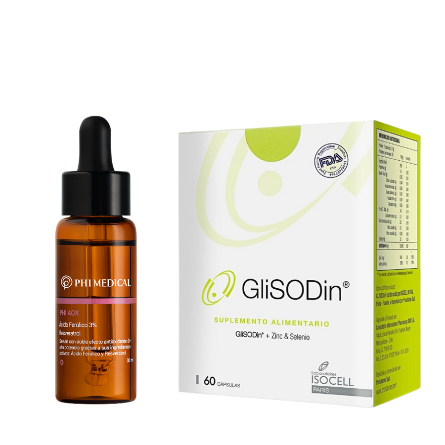 Pack Phi AOX + GliSODin - Antioxidante dentro y fuera