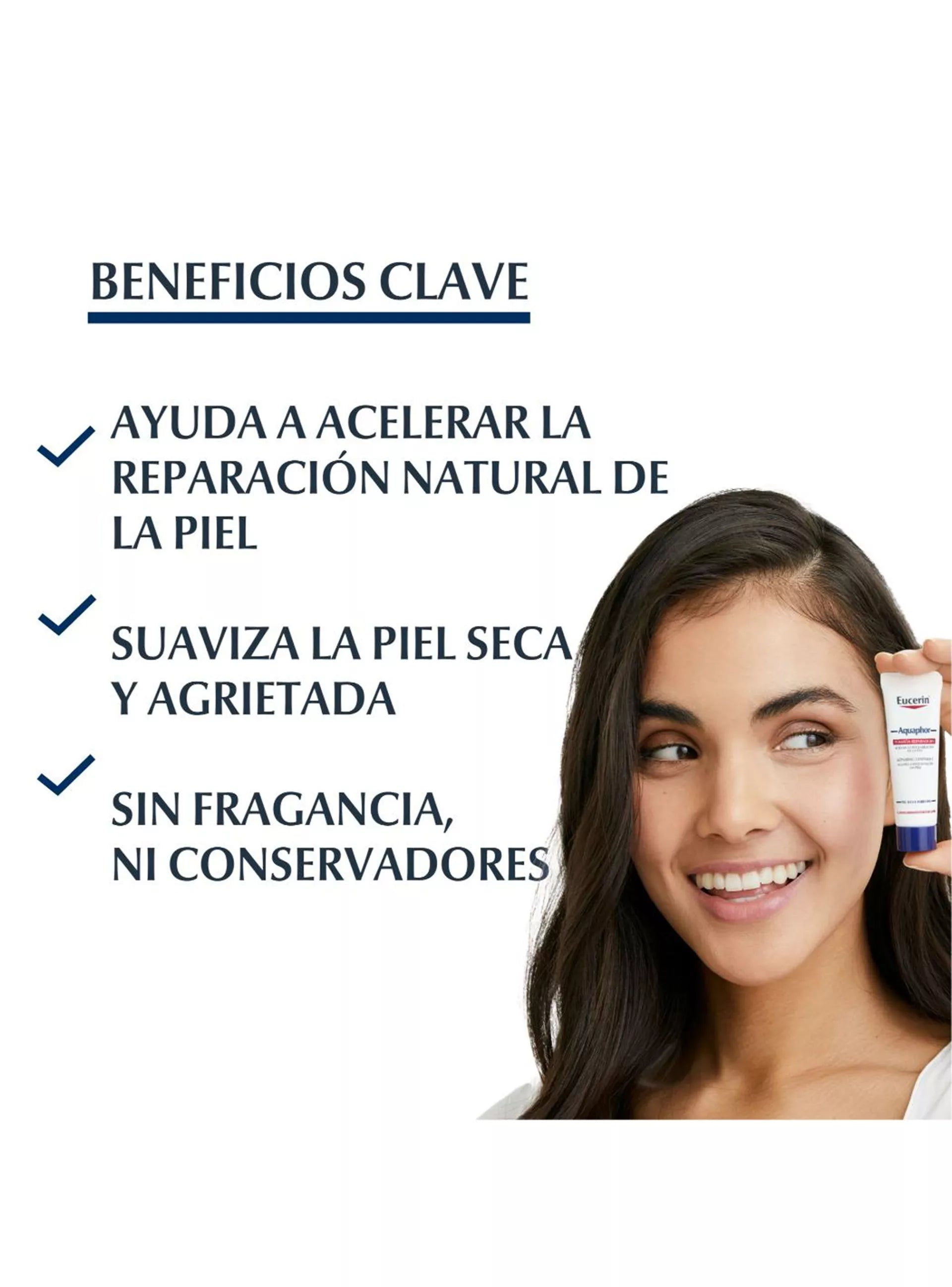 Eucerin Aquaphor Repairing Ointment – Reparación profunda y alivio inmediato para piel seca