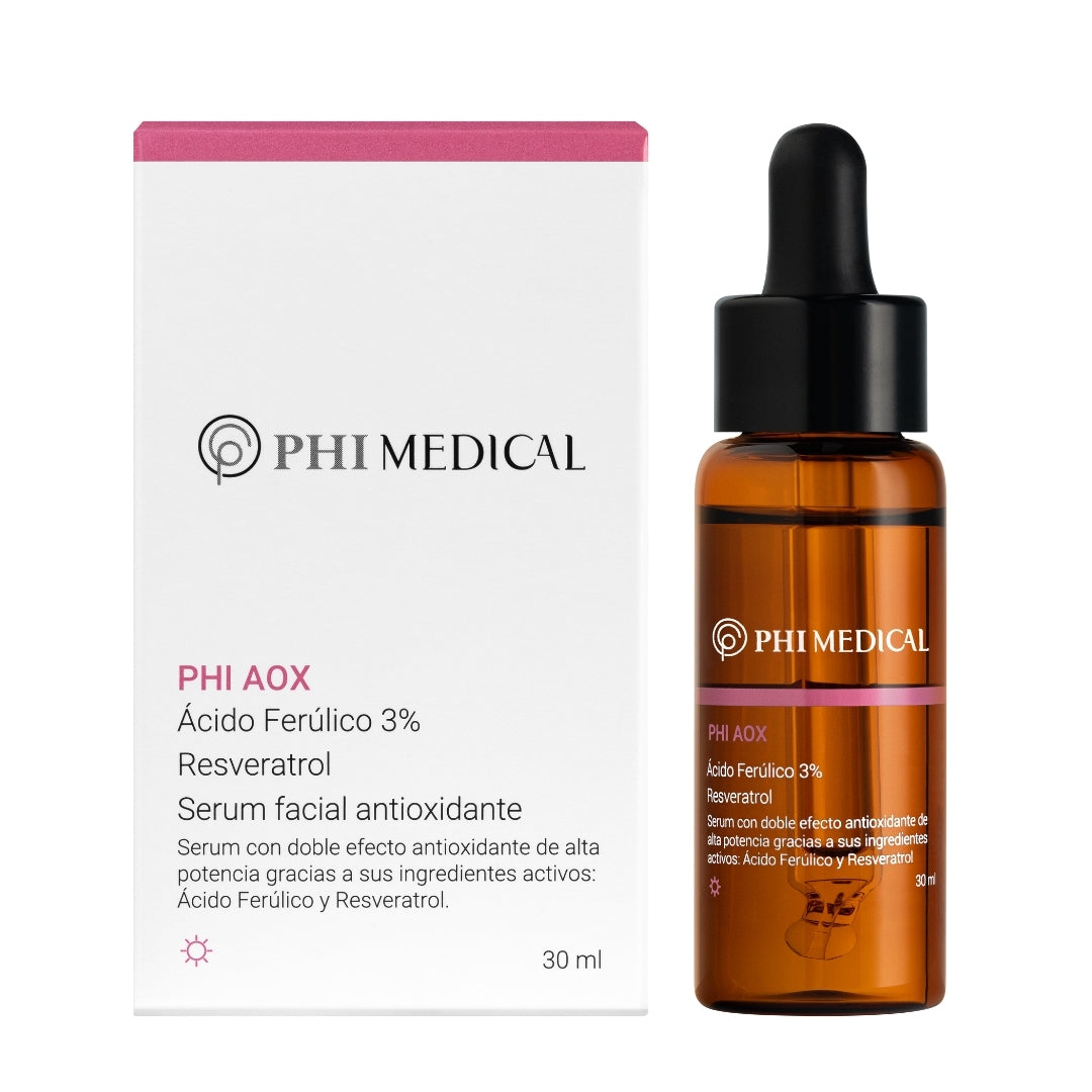 Phi AOX - Serum Antioxidante con Ácido Ferúlico y Resveratrol