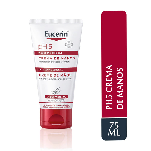 Eucerin pH5 Crema de Manos – Hidratación profunda y protección para manos secas