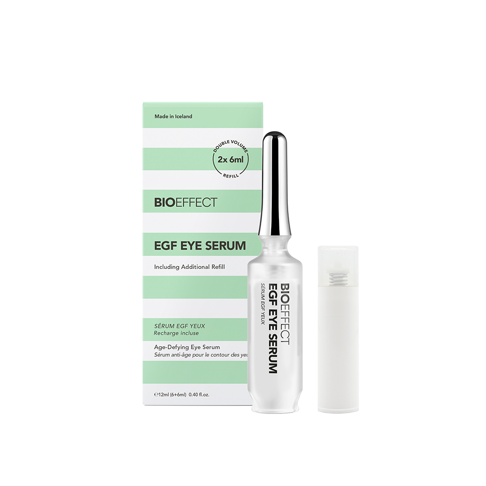 BIOEFFECT EGF Eye Serum con Recarga - Sérum Rejuvenecedor para Ojos con EGF y Aplicador Refrescante