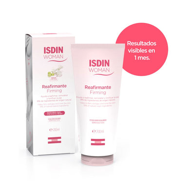 ISDIN Woman Reafirmante, crema corporal reafirmante 200 ml: tubo y caja del producto