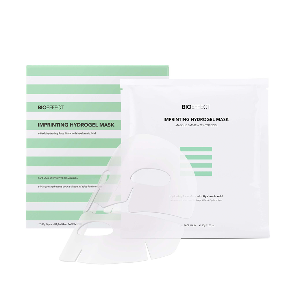 BIOEFFECT Imprinting Hydrogel Mask (6 mascaras)- Mascarilla Hidratante y Revitalizante para Maximizar los Beneficios de los Sérums