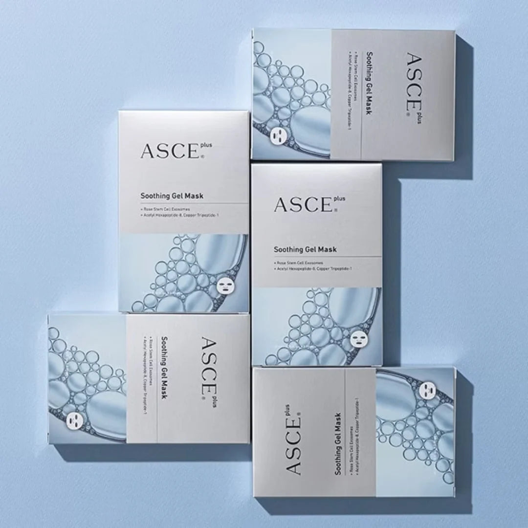 ASCE Soothing Gel Mask – Mascarilla con exosomas calmante que regenera tu piel por dentro [3 unidades]