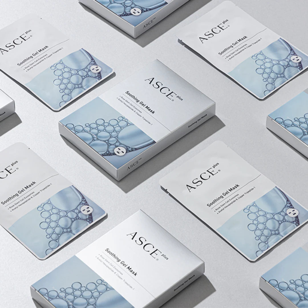 ASCE Soothing Gel Mask – Mascarilla con exosomas calmante que regenera tu piel por dentro [3 unidades]
