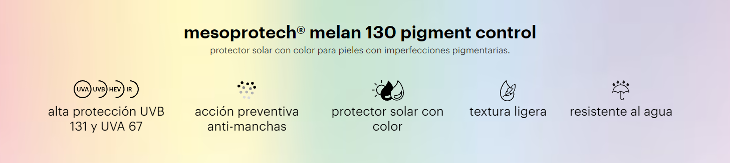 Melan 130 Pigment Control - Protector Solar con Color y Alta Protección UV