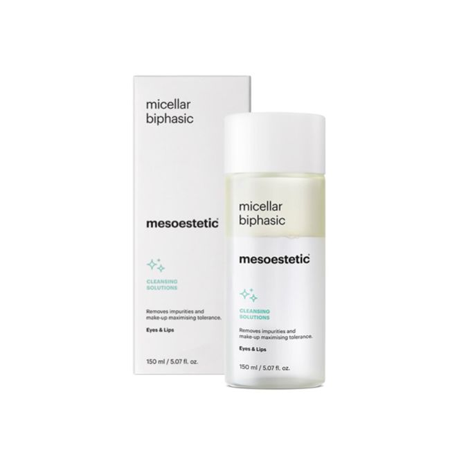 Mesoestetic Micellar Biphasic - Desmaquillante bifásico alta tolerancia para ojos y labios