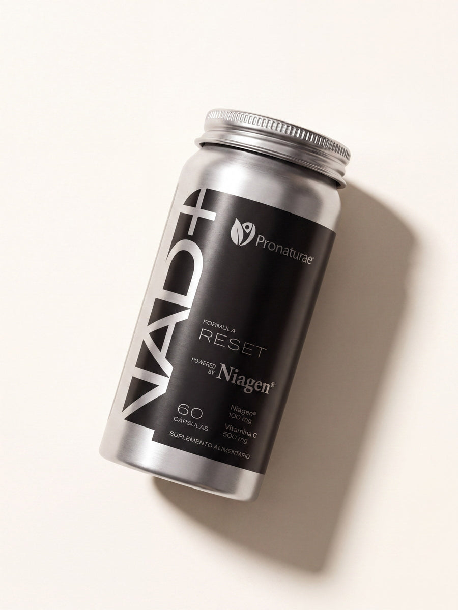 NAD+ RESET con Vitamina C · Apoyo antioxidante · 60 cápsulas