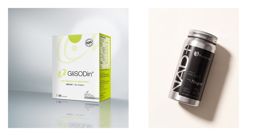 Pack GliSODin + Niagen NAD+ RESET · Antioxidante desde adentro