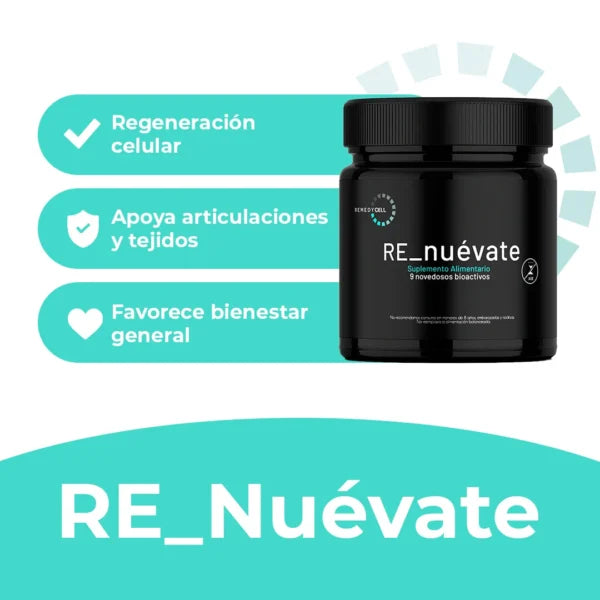 RE_Nuévate – Longevidad celular y defensa antioxidante avanzada