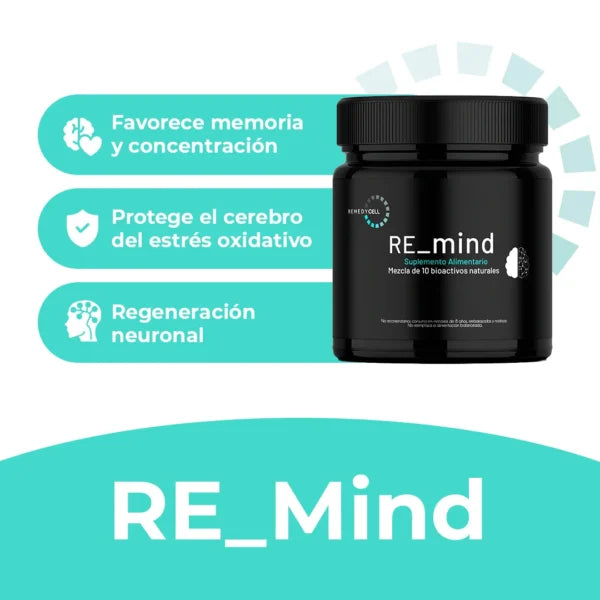 RE_Mind 60 cápsulas - Foco y memoria (energía mental diaria)