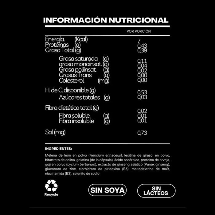 RE_Mind 60 cápsulas - Foco y memoria (energía mental diaria)