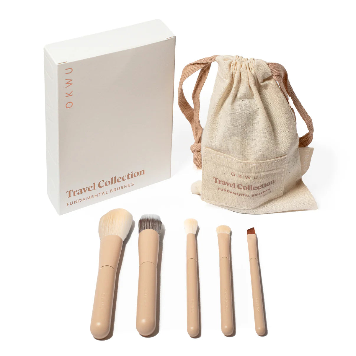 Fundamental Travel Brushes - Set de brochas travel size - Diseño compacto y versatil