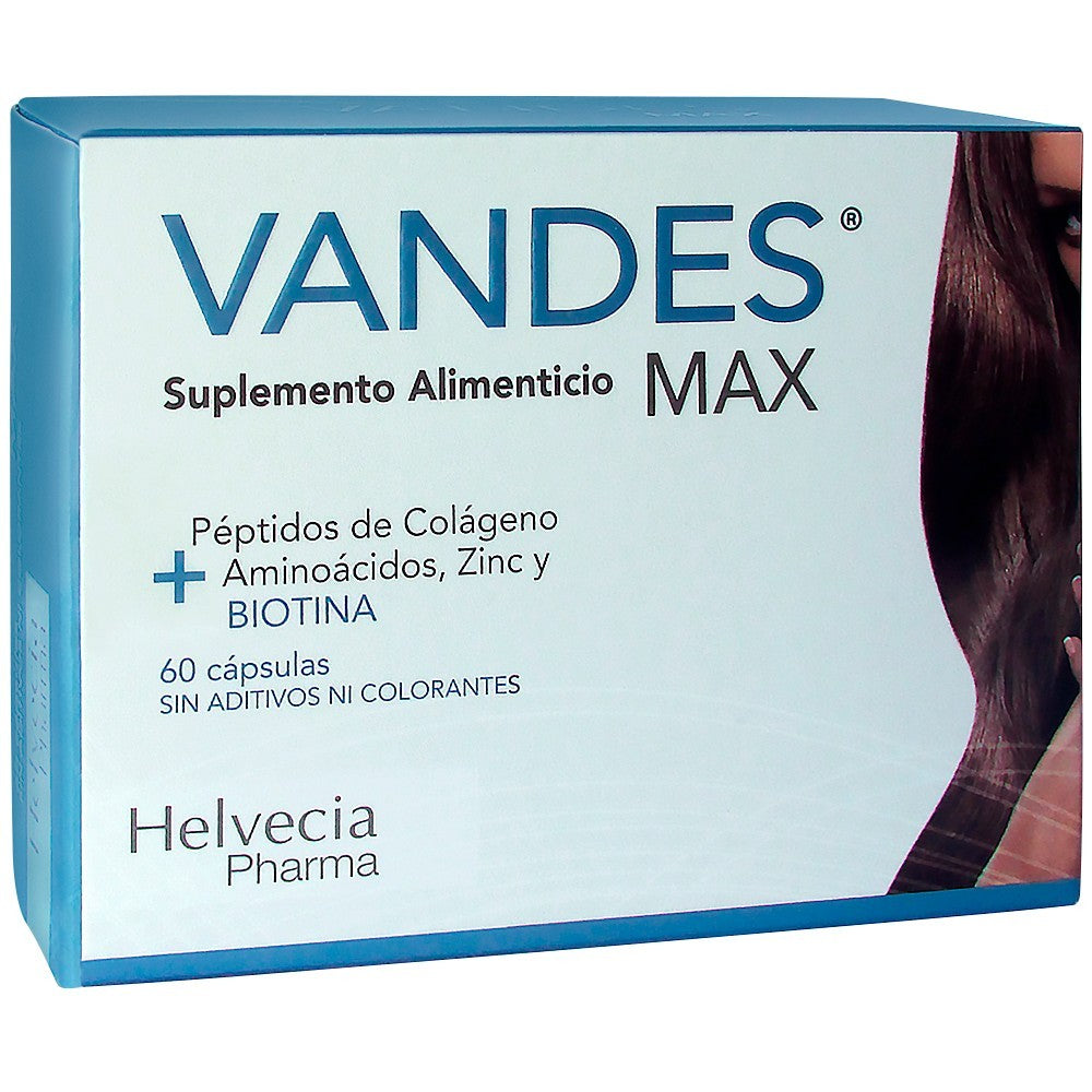Vandes Max - Suplemento para cabello, uñas y piel