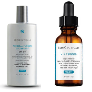Pack Protección ambiental Arrugas y perdida de firmeza - C E Ferulic + Physical Fusion UV Defense